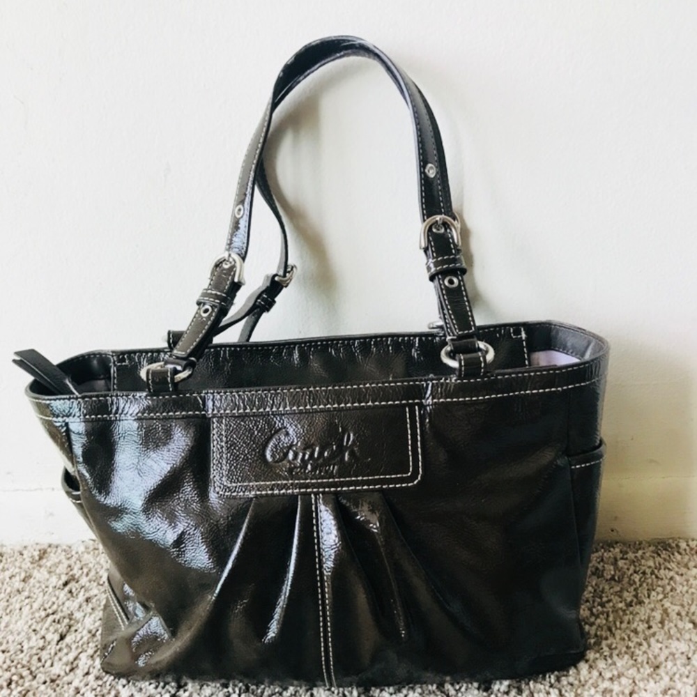 Coach Brown Leather Satchel - Picture 1 of 8